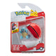 Jazwares pokémon clip 'n' go poké balls squirtle #3 poké ball mini-figuur
