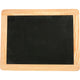 Creativ company krijtbord met houten rand – zwart schoolbord – decoratief krijtbordje – 19x24 cm