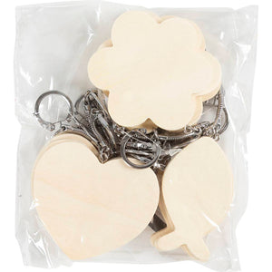 Creotime sleutelhanger, afm 6-7 cm, dikte 3 mm, 12 stuks