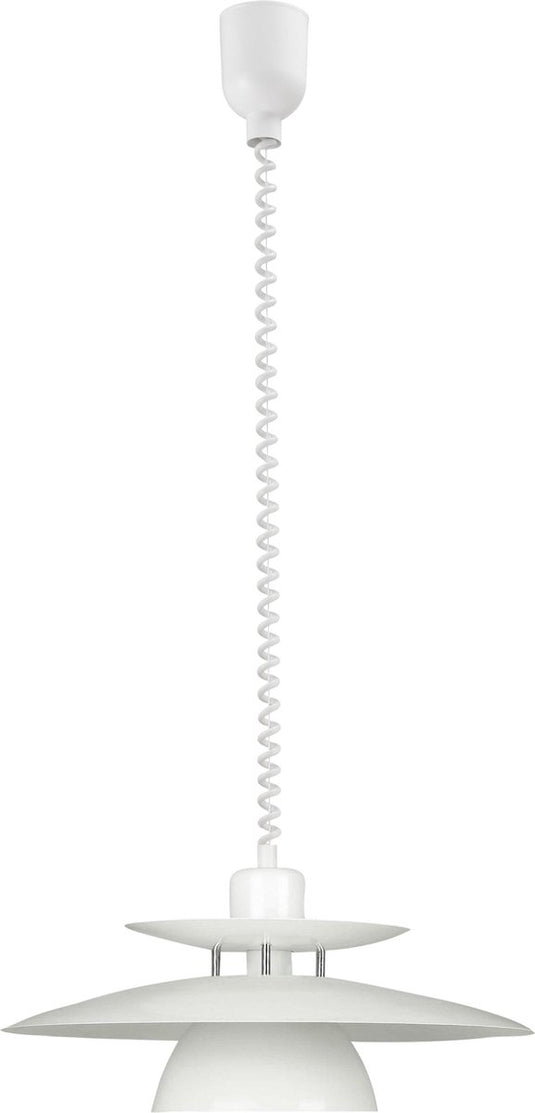 Eglo brenda - hanglamp - 1 lichts - ø430mm. - wit, chroom
