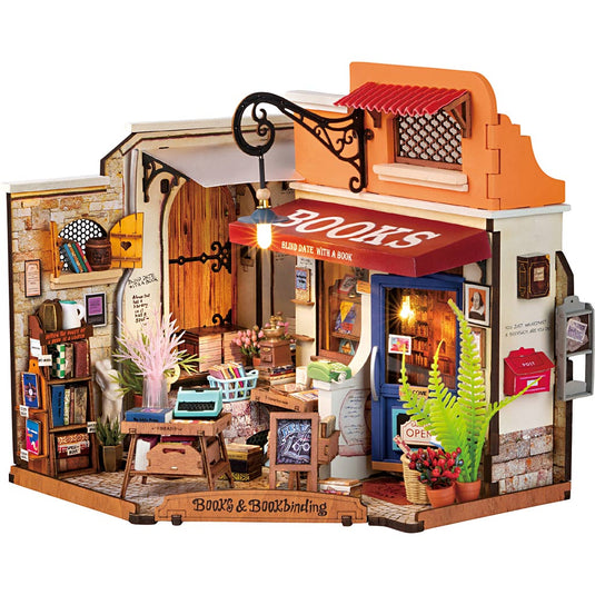 Https: www.cchobby.nl diy-miniatuur-kamer-boekwinkel-h-17-cm-l-18-cm-b-25-cm-1-stuk