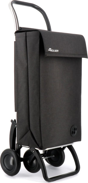 Rolser boodschappentrolley 4 wielen sbelta tweed - 4.2 - zwart