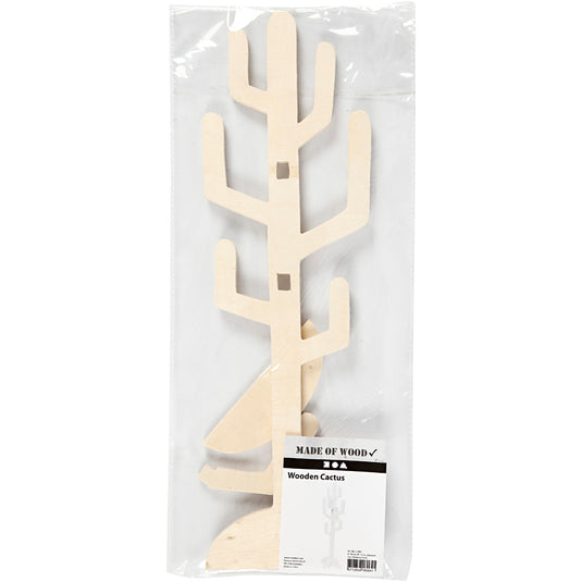 Houten cactus