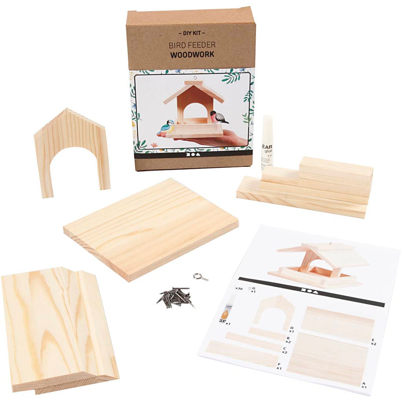 Afbeelding laden in galerijviewer, Creativ company diy vogelvoederhuis grenen 12,5 cm
