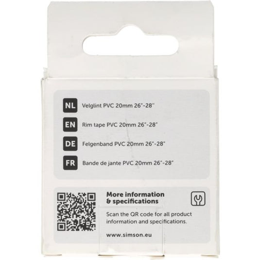 Simson velglint 24'' -28'' 20mm strong pvc