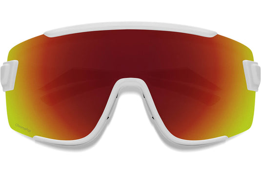 Smith Wildcat bril white chromapop red mirror