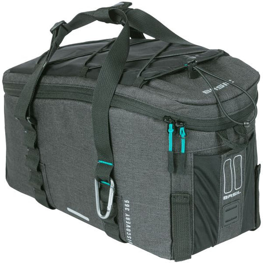 Basil Discovery 365D Bagagedragertas M - Zwart, waterafstotend, 9L, unisex, sportief