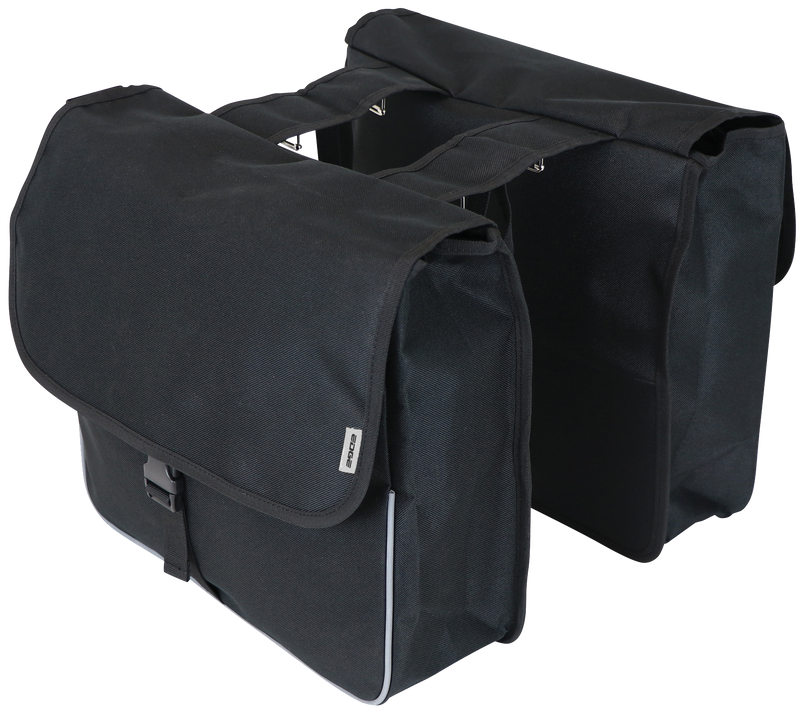 Afbeelding laden in galerijviewer, Edge Dubbele fietstas Basic Shopper 26 liter 33 x 36 x 12cm (2x) zwart
