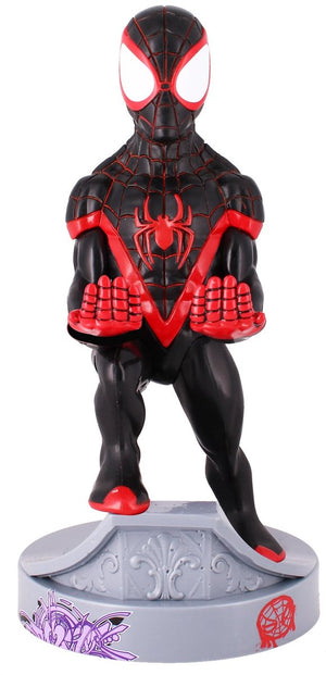 Cableguys spiderman - miles morales - figurine standaard voor telefoon | controller | oplaadcase (cable guys original)