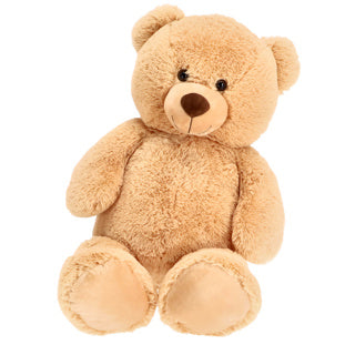 Pluchiez knuffel beer zittend 100 cm lichtbruin