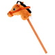 Pluchiez stokpaardje pluche 70 cm bruin speelgoed paard.