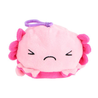 Afbeelding laden in galerijviewer, Axolotl omkeerbare sleutelhanger pluche, 10cm
