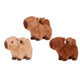Pluche capybara staand en baby 3 assorti 25cm | 2 stuks