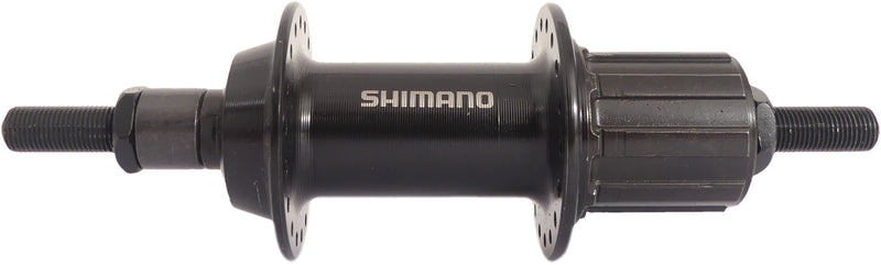 Afbeelding laden in galerijviewer, Shimano Achternaaf 7 speed FH-TY500 36 gaats vaste as zwart
