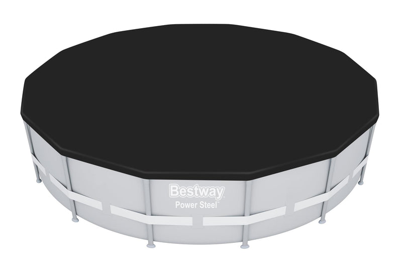 Afbeelding laden in galerijviewer, Bestway flowclear afdekhoes poolcover rond 396cm
