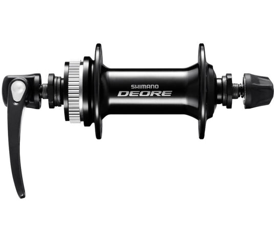 Shimano voornaaf deore hb-m6000 - 32 gaats - 100 mm inbouwbreedte - met snelspanner - zwart