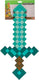 Disguise minecraft diamond sword weapon kids - turquoise speelgoedzwaard