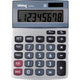 Rekenmachine vk at-812t plastic metaal 143,5x102,5x30,5mm grijs zilver