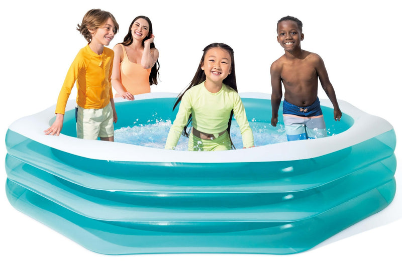 Afbeelding laden in galerijviewer, Intex opblaasbaar zwembad octagon - family pool
