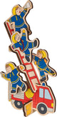 Goki houten stapelpuzzel brandweer, 8st.