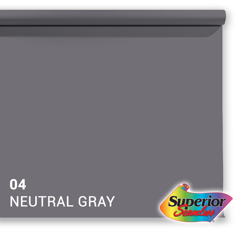 Afbeelding laden in galerijviewer, Superior achtergrondpapier 04 neutral grey 1,35 x 11m

