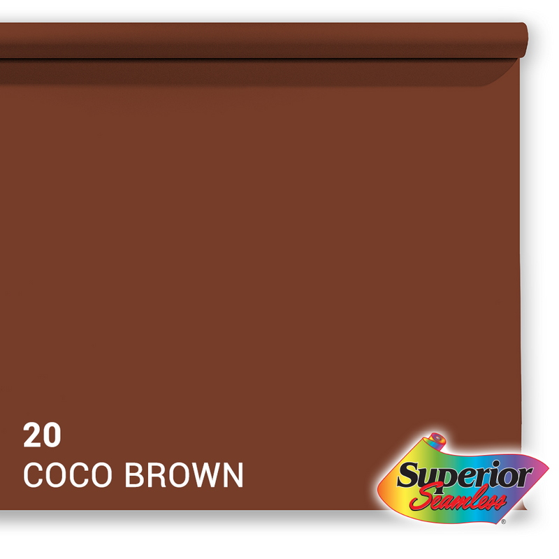 Afbeelding laden in galerijviewer, Superior achtergrondpapier 20 coco brown 1,35 x 11m
