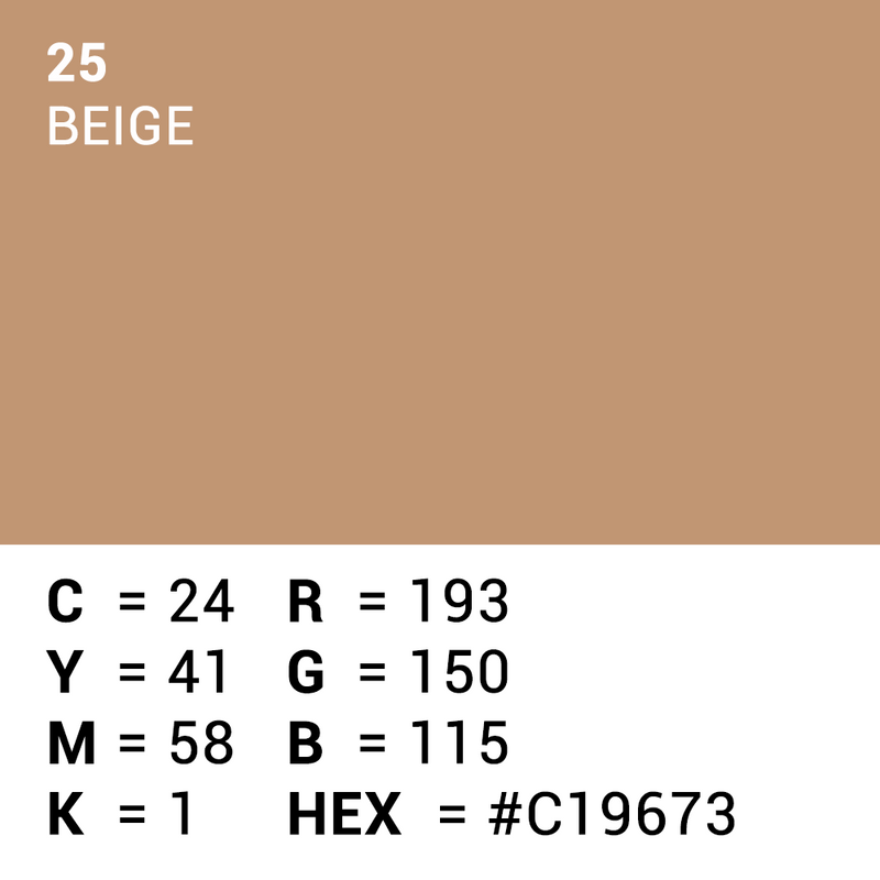 Afbeelding laden in galerijviewer, Superior achtergrondpapier 25 beige 1,35 x 11m

