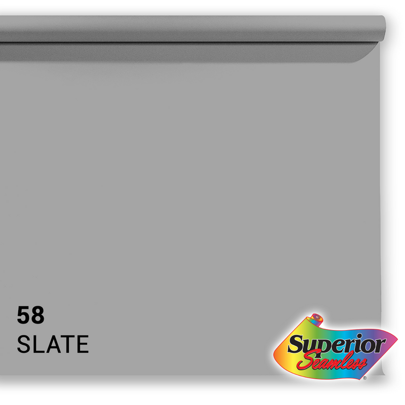 Afbeelding laden in galerijviewer, Superior achtergrondpapier 58 slate grey 1,35 x 11m
