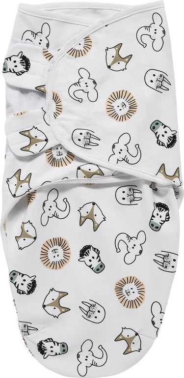 Meyco baby animal swaddle inbakerdoek - multicolour - 4-6 maanden - 1.0 tog