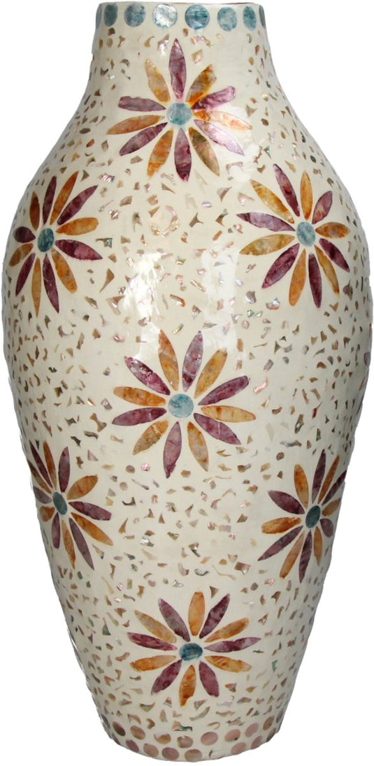 Hd collection vaas capiz multi 24x24x50cm