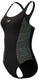 Speedo placement medalist 1 piece dames sportbadpak - zwart groen