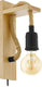 Eglo rampside wandlamp - 1 lichts - e27 - zwart - bruin