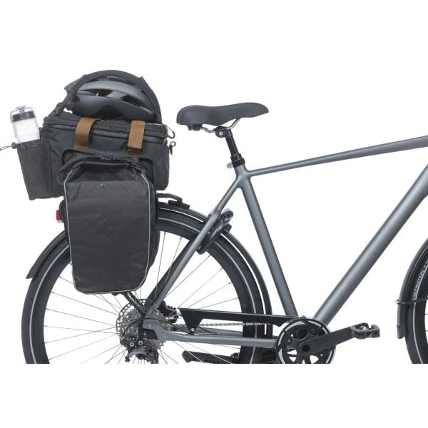 Afbeelding laden in galerijviewer, Basil gepäckträgertasche miles xl pro trunkbag miles xl pro mik 2.0 black slate
