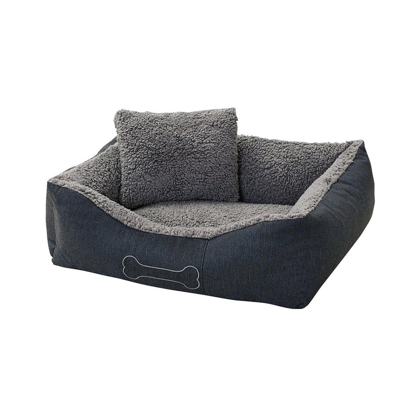 Afbeelding laden in galerijviewer, Sun garden luxe hondenmand lucky + kussen 80x70x20cm grijs
