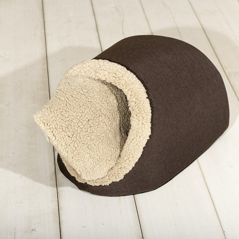 Afbeelding laden in galerijviewer, Sun garden simba huisdieren hol 45x40x32cm bruin beige
