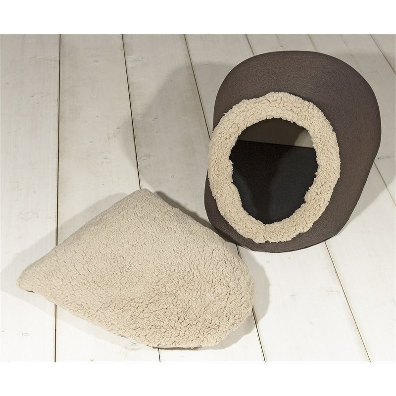 Afbeelding laden in galerijviewer, Sun garden simba huisdieren hol 45x40x32cm bruin beige
