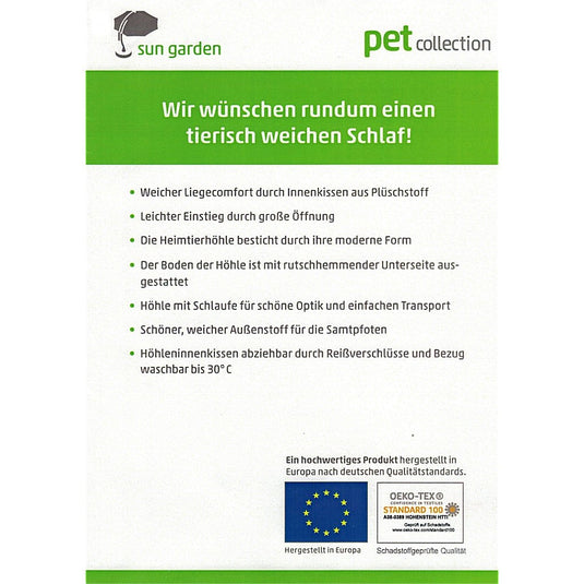 Sun garden zoe kattenhol 35x40x40cm grijs