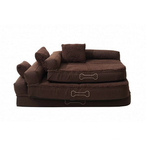 Sun garden pallina orthopedisch hondenkussen 80x60x25 cm bruin