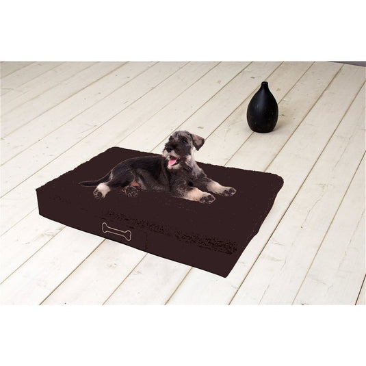 Sun garden buddy orthopedisch hondenkussen 100x65x10cm donkerbruin