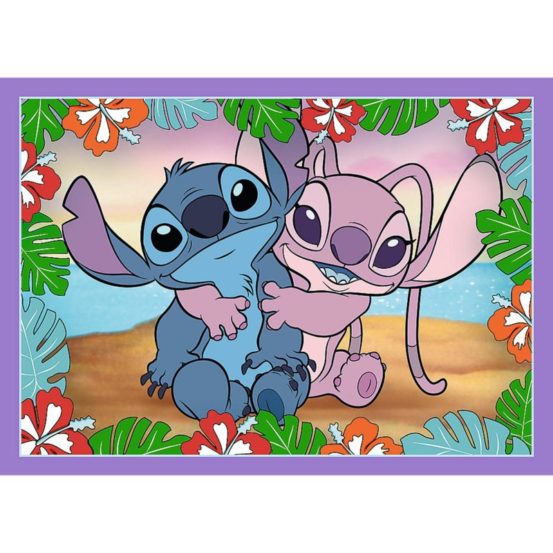 Afbeelding laden in galerijviewer, Trefl disney stitch 4in1 puzzel 35-70 stukjes
