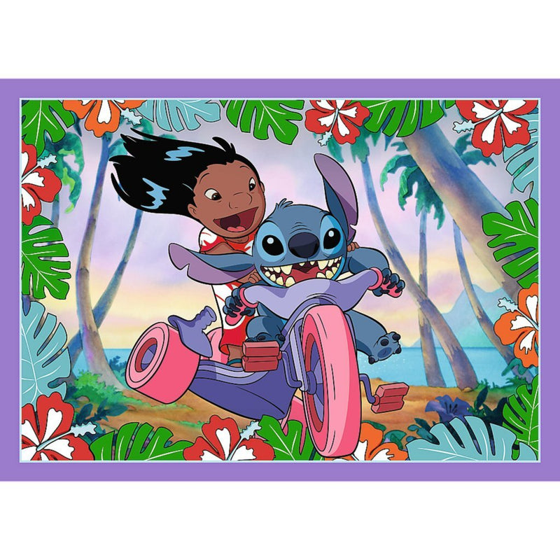 Afbeelding laden in galerijviewer, Trefl disney stitch 4in1 puzzel 35-70 stukjes
