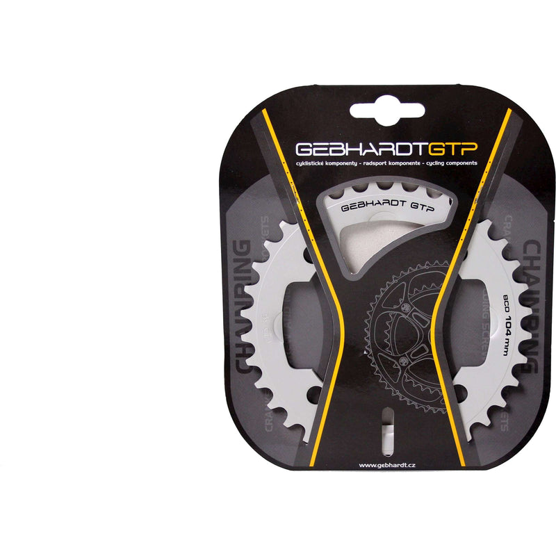 Afbeelding laden in galerijviewer, Gebhardt Kettingblad Uni Grijs 36T 4G Shimano 104mm
