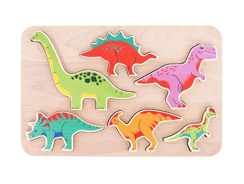 Afbeelding laden in galerijviewer, Bajo houten sorteer dinosaurussen.
