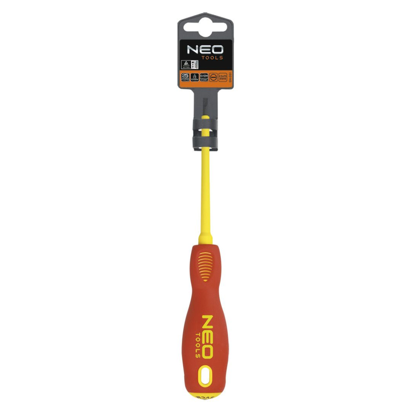 Afbeelding laden in galerijviewer, Neo tools platte schroevendraaier 2,5x75mm 1000v crmo staal
