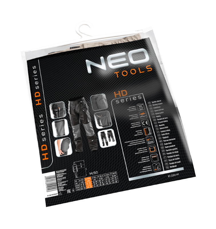 Afbeelding laden in galerijviewer, Neo tools werkbroek 2 in 1 m 50 oxford bescherming 35% katoen-65% polyester 267 gr m2 ce-en340

