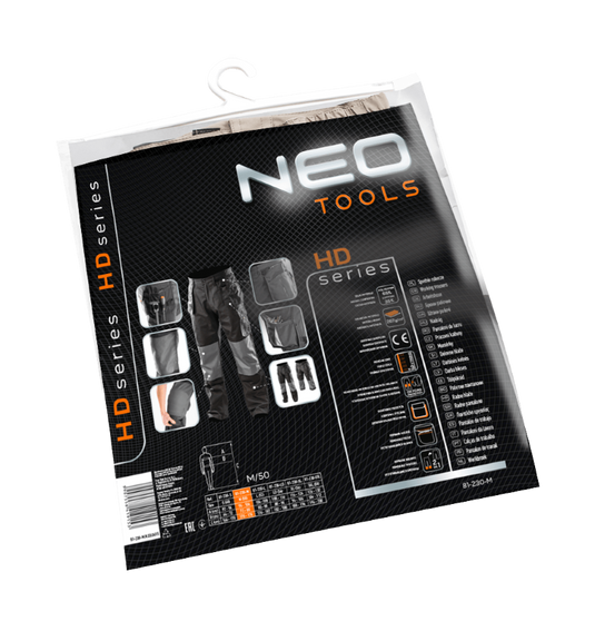 Neo tools werkbroek 2 in 1 m 50 oxford bescherming 35% katoen-65% polyester 267 gr m2 ce-en340