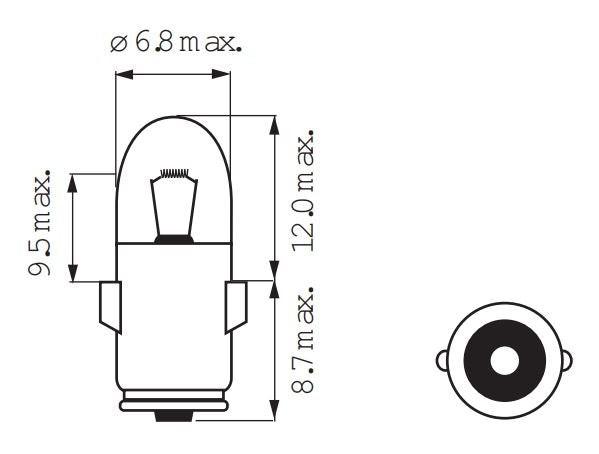 Afbeelding laden in galerijviewer, Bosma lamp 6v 1.2w ba7s
