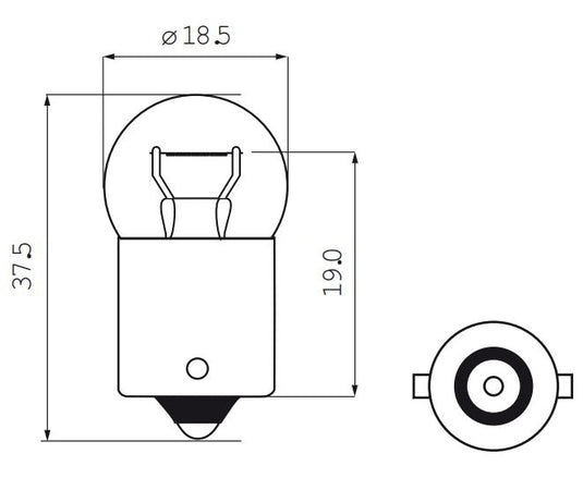 Bosma lamp 6v-15w ba15s