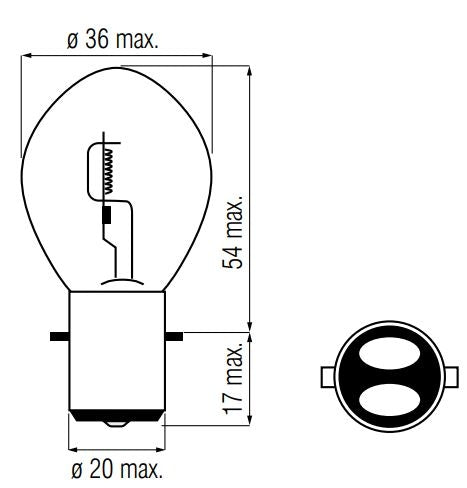 Afbeelding laden in galerijviewer, Edge lamp 12 volt 25 25 watt ba20d
