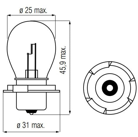 Afbeelding laden in galerijviewer, Bosma lamp 12v-20w p26s
